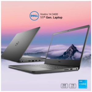 Dell Vostro 14 3400 Intel Core i3 1115G4 14 Inch HD Display Black Laptop
